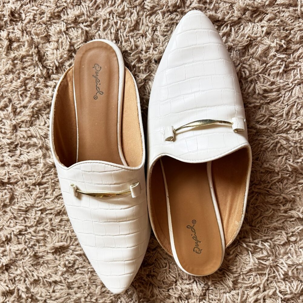 Size 10 Qupid Loafer Croc Loafer Slide/Mule